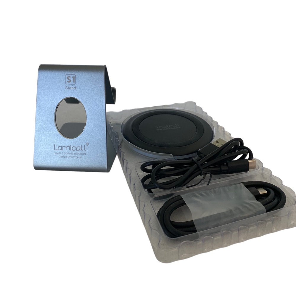 YOOTECH F500 Wireless Charging Pad and LAMICALL Cell Phone Stand Holder Cradle